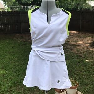 Fila tennis skort and top
